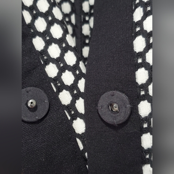 Bundle Only: Doncaster Long Sleeve Jacket B&W Geometrical Blazer Sz 2 - Picture 12 of 12